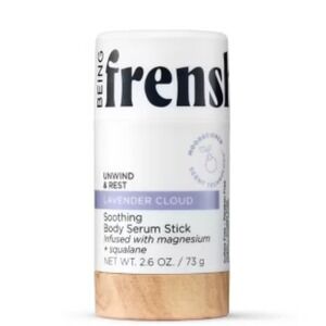 Being Frenshe Lavender Cloud Soothing Body Serum Stick Magnesium Squalane 2.6oz